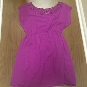 Purple mid dress